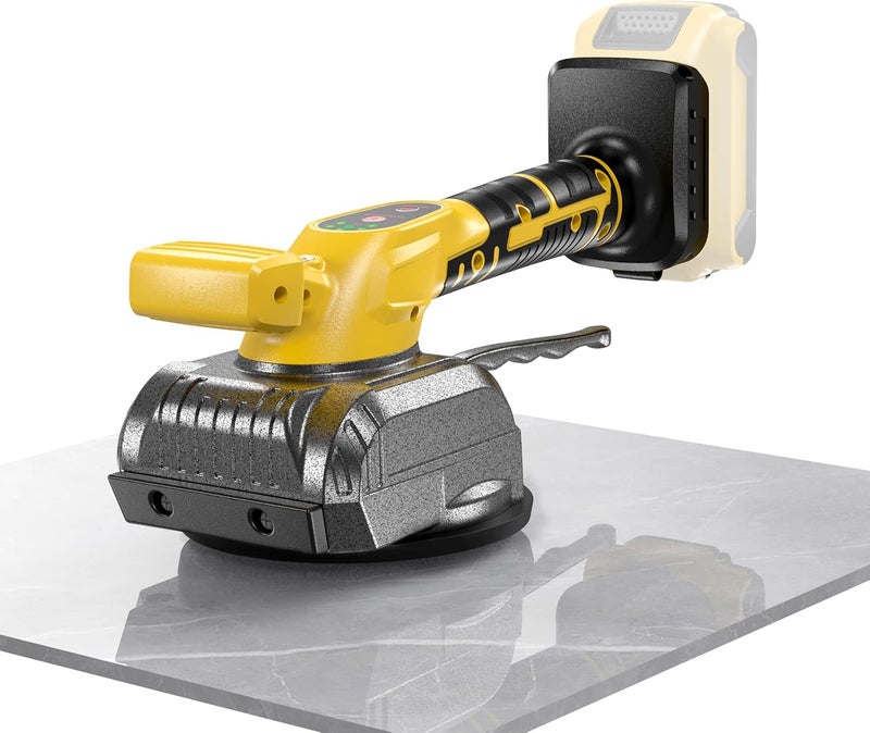 Samvinor Tile Vibration Tool for Dewalt 20V Battery, Cordless Tile Leveling Machine, Tiler Tools with Bubble Level Gauge, Large Suction Cup, 5 Speed, Tile Vibrator for Floor Wall(No Battery) - Image 1